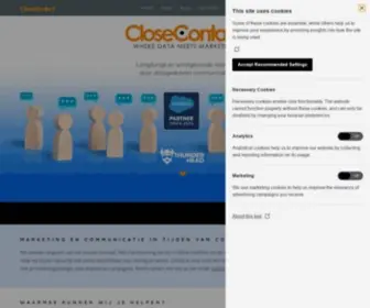 Closecontact.nl(Where Data Meets Marketing) Screenshot