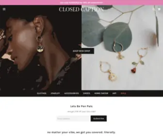 Closedcaption.us(Highly Curated Vintage Clothing) Screenshot