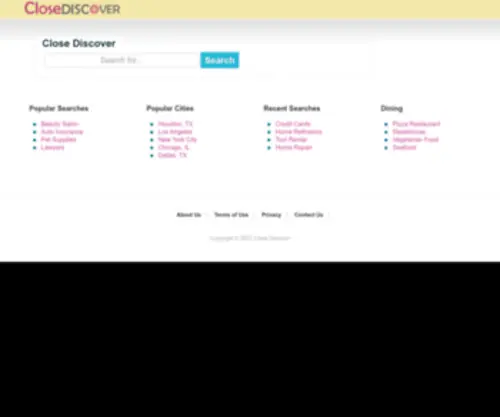 Closediscover.com(Close Discover) Screenshot