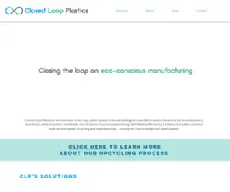 Closedloopplastics.com(Upcycled 3D Printing Filament) Screenshot