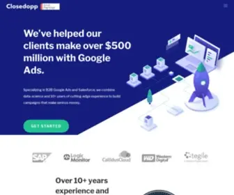 Closedopp.com(Quantifiable Google ads) Screenshot