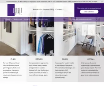 Closetcity.com(Custom Closets and Storage Solutions) Screenshot