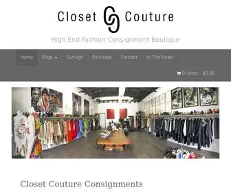 Closetcoutureconsignments.com(Closet Couture Consignments and High End Resale Store) Screenshot