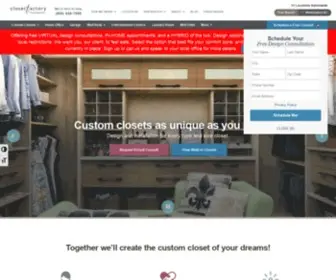 Closetfactory.com(Custom Closets) Screenshot