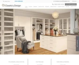 Closetsbydesign.ca(Design Your Own Closet with Custom Closets Organizer Systems) Screenshot
