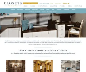 Closetsforlife.com(Custom Closets Minneapolis) Screenshot