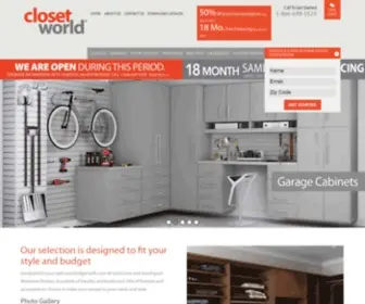 Closetworld.com(Custom closets) Screenshot