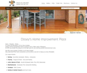 Closeys.com.au(Investing in mixed hardwood flooring) Screenshot