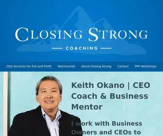 Closingstrong.com(CEO Coach and Business Advisor) Screenshot