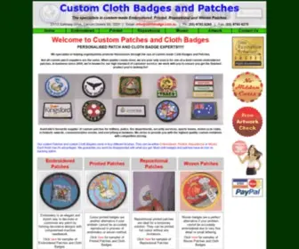 Clothbadge.com.au(Cloth badge) Screenshot