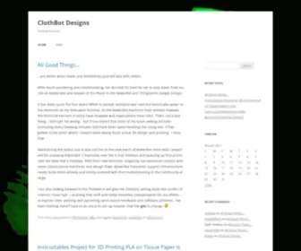 Clothbot.com(ClothBot Designs) Screenshot
