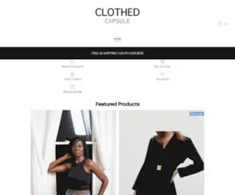 Clothedcapsule.com(This site) Screenshot