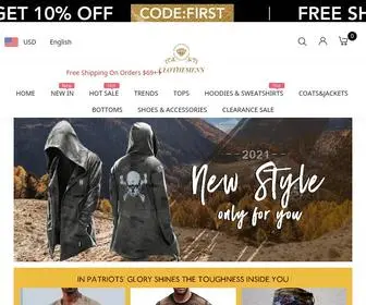 Clothemens.com(Men's Clothing) Screenshot