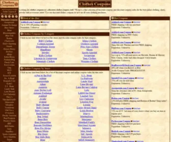 Clothes-Coupons.com(Clothes Coupons) Screenshot