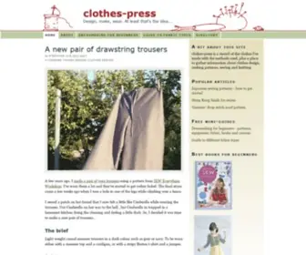 Clothes-Press.net(Dressmaking) Screenshot