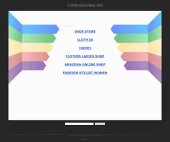 Clothes2Order.net(Personalised clothes) Screenshot