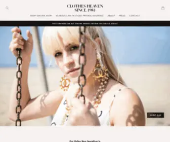 Clothesheaven.com(Clothes Heaven) Screenshot