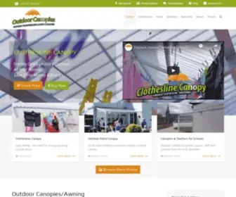 Clotheslinecanopy.com(All Weather Clothesline Canopy This new Irish product) Screenshot