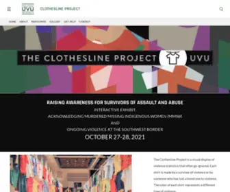 Clotheslineproject.info(The Clothesline Project) Screenshot