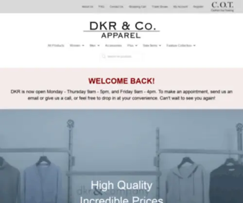 Clothesouttrading.com(DKR & Company Apparel) Screenshot