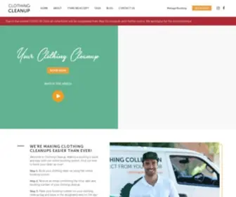 Clothingcleanup.com.au(Your Clothing Clean Up Online Booking service) Screenshot
