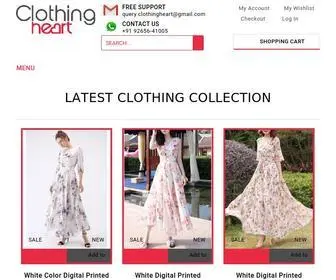 Clothingheart.com(Clothing Heart offers Indo western Collection at Low Price) Screenshot
