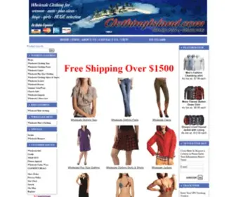 Clothingisland.com(Wholesale Clothing) Screenshot