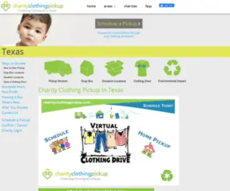 Clothingpickuptexas.com(Charity Clothing Pickup) Screenshot