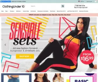 Clothingunder10.com(Discount Clothing) Screenshot