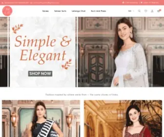 Clothsvalley.com(Online Store For Sarees) Screenshot