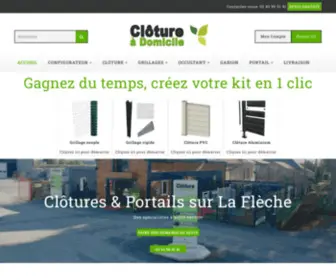 Cloture-A-Domicile.fr(Acheter votre clôture en panneau rigide) Screenshot