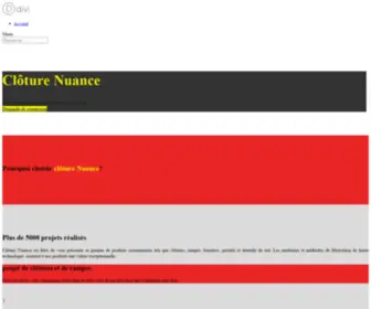 Cloturenuance.com(Clôture Nuance) Screenshot