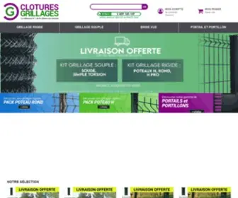 Clotures-Grillages.com(Grillage Clôture) Screenshot