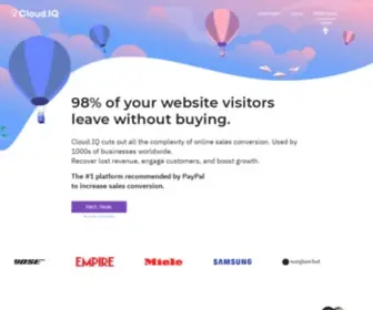 Cloud-IQ.com(Ecommerce Marketing Platform) Screenshot