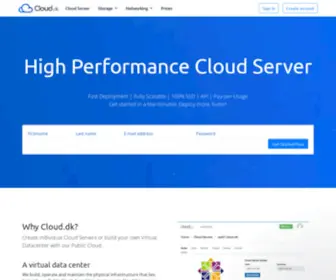 Cloud.dk(Create SSD Cloud Server in 30 sec) Screenshot