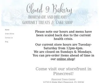 Cloud9Bakerycafe.com(Cloud 9 Bakery & Cafe) Screenshot