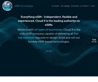 Cloud9Mobile.co.uk(Cloud9 eSIM Technologies) Screenshot