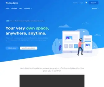 Cloudamo.com(Portal Home) Screenshot