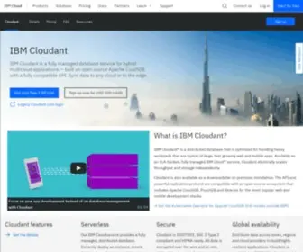 Cloudant.com(Overview) Screenshot
