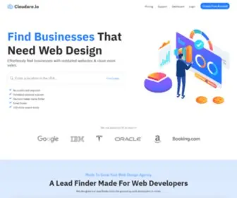 Cloudaro.io(Find Businesses That Need Web Design) Screenshot