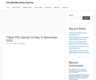 Cloudbailbonding.com(CloudBailBonding) Screenshot