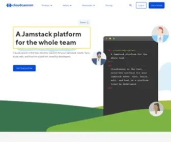 Cloudcannon.com(The Jamstack CMS marketers and developers love to use) Screenshot