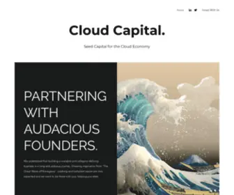 Cloudcap.in(Cloud Capital VC) Screenshot