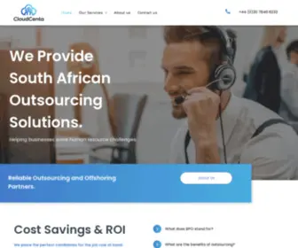 Cloudcenta.com(Human Resource Solutions) Screenshot