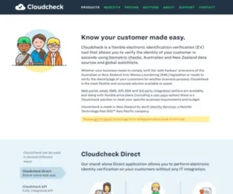 Cloudcheck.co.nz(Verifi Identity Services) Screenshot