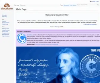 Cloudcoinwiki.com(CloudCoin Wiki) Screenshot