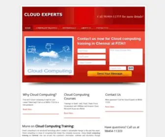 Cloudcomputingtraininginchennai.in(Cloud Computing Training in Chennai) Screenshot