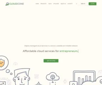 Cloudcone.com(Managed Cloud Hosting) Screenshot