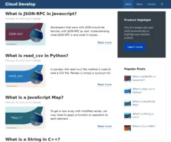 Clouddevelop.org(Cloud Develop) Screenshot