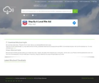 Clouddownload.co.uk(Mixcloud Downloader) Screenshot